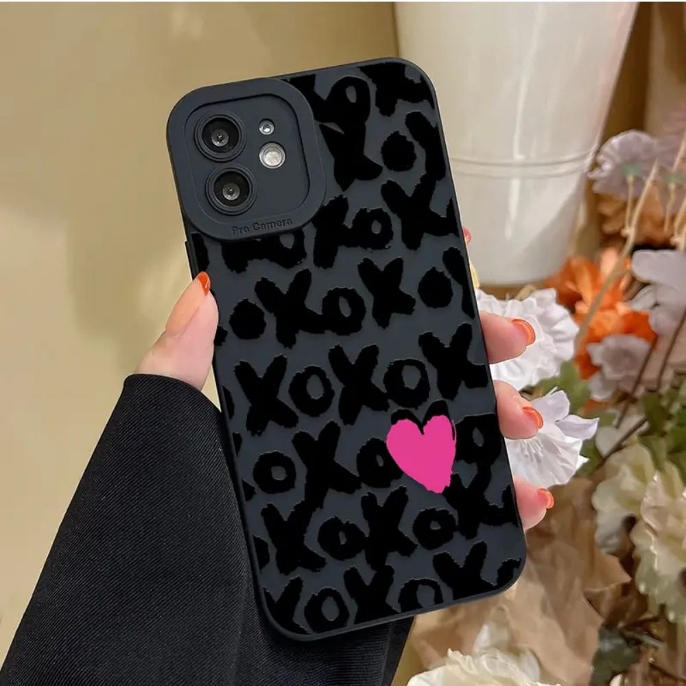 Multi-Series Anti Heart Pattern Print Phone Case For IPhone 14 Pro MAX 12 13 Mini X XR XS MAX SE