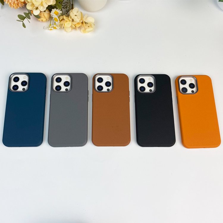 Full Coverage Phone Case For iPhone 16 15 14 13 12 Pro Max With Metal Camera Protector Luxury PU Leather Mobile Phone Case