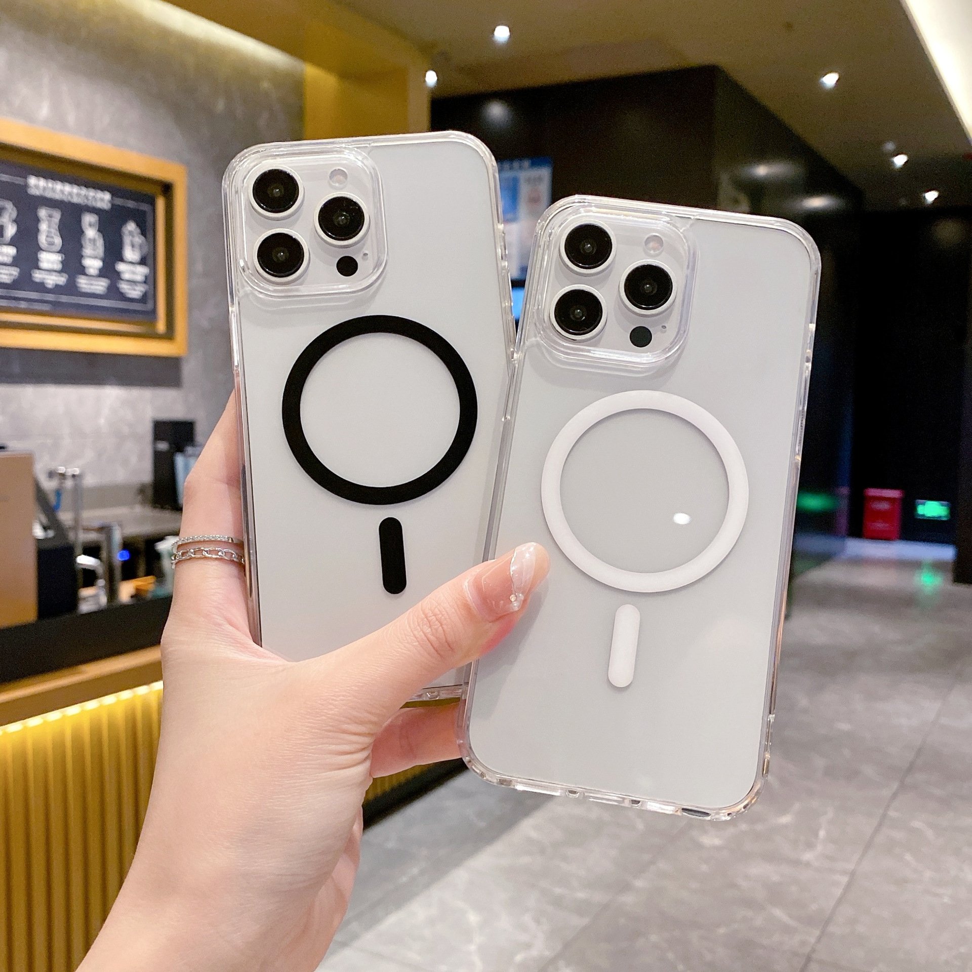 New Designs Transparent Magnetic Mobile Phone Case for iPhone 16/16 Pro/16 Pro Max