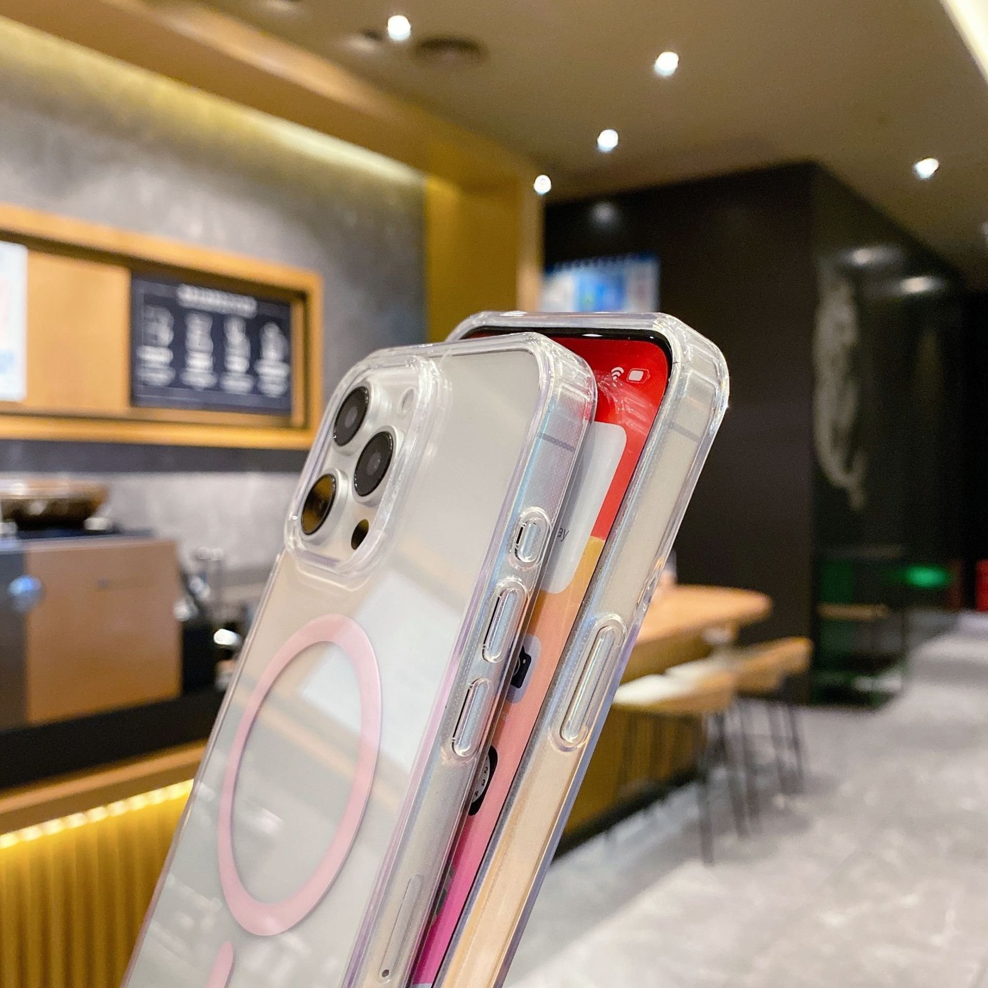 New Designs Transparent Magnetic Mobile Phone Case for iPhone 16/16 Pro/16 Pro Max