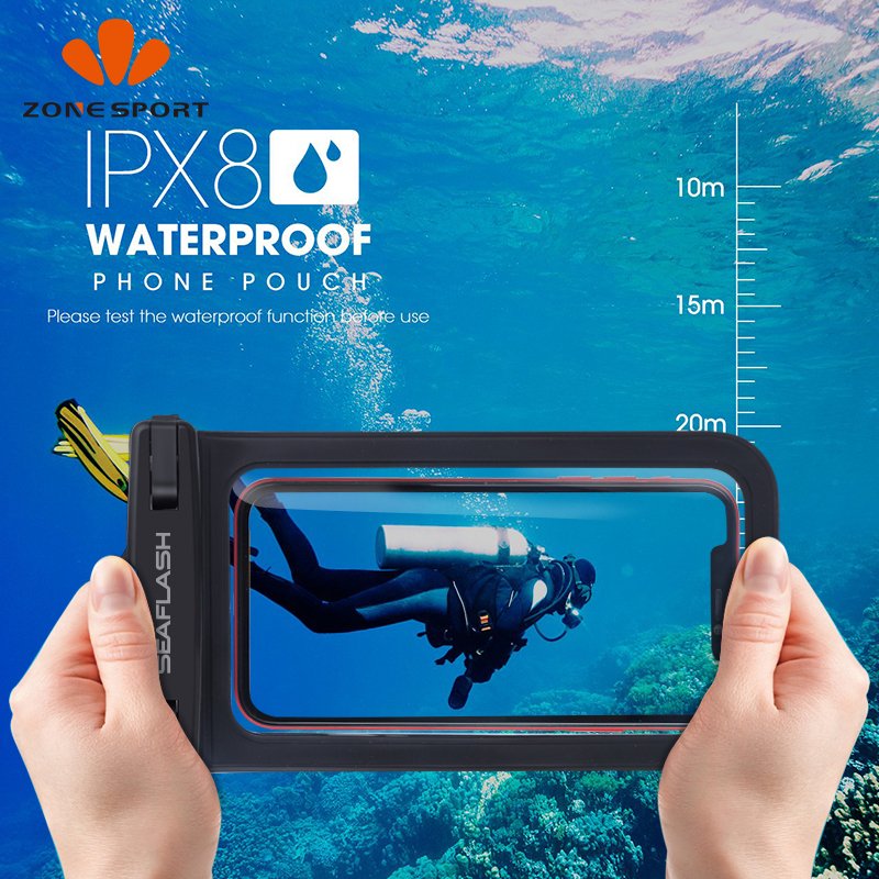 Factory Price Underwater Cellphone Cover Pouch Hot Sale Waterproof Mobile Phone Bag For Water Sports