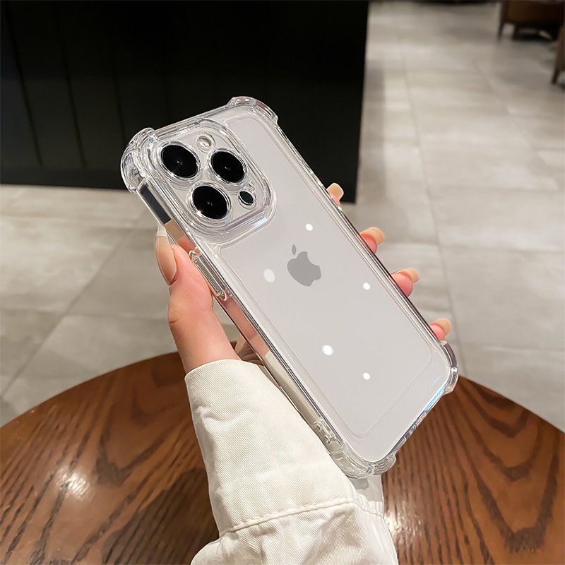 For iPhone 12 Pro 12 Pro Max Dropproof Case Anti Knock Clear Soft Silicone Mobile Phone Case Cover For iPhone14 13 12 11 Xs Max