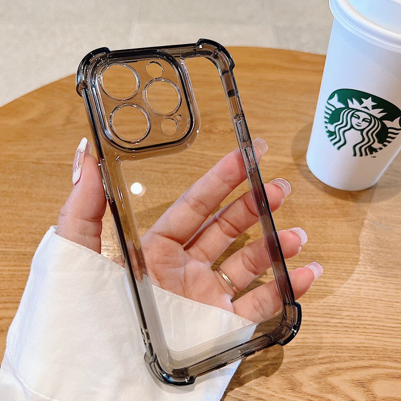 For iPhone 12 Pro 12 Pro Max Dropproof Case Anti Knock Clear Soft Silicone Mobile Phone Case Cover For iPhone14 13 12 11 Xs Max