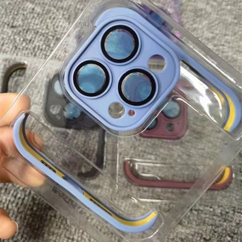 TPU Frameless Bumper Case Camera Lens Protective Phone Case with Excellent Heat Dissipation for iPhone 15 14 13 12