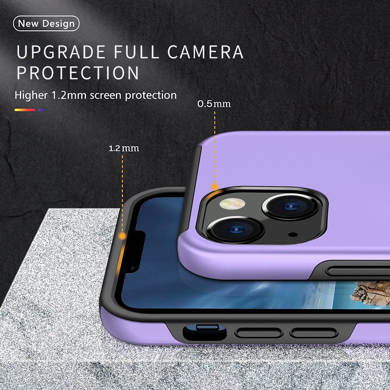 New Arrival Shockproof Designer Invisible Metal Holder Covers Soft TPU PC Back Mobile Phone Cases For iPhone 12 13 Mini Pro Max