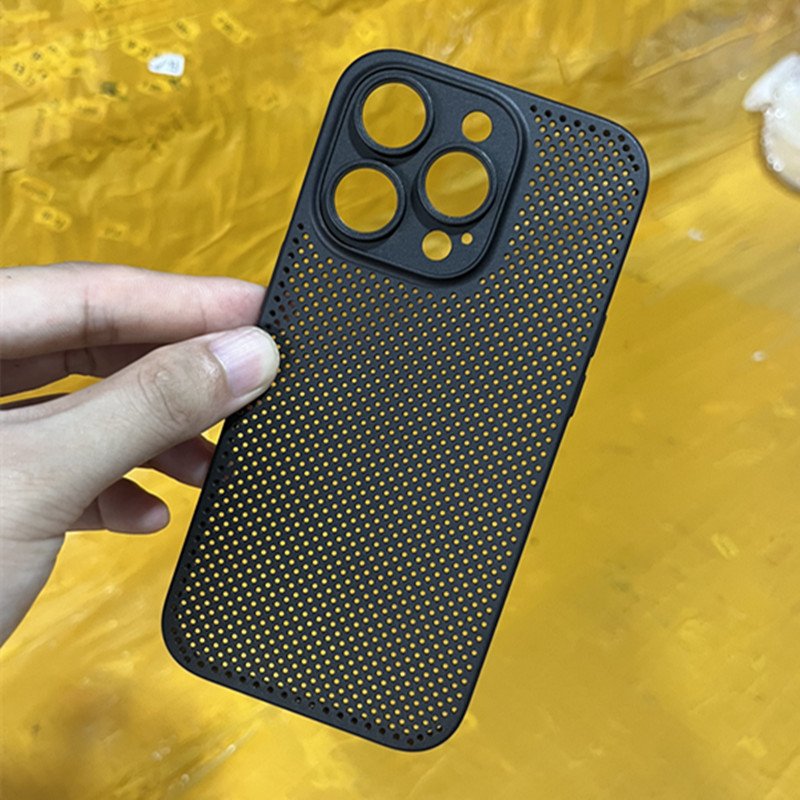 PP Ultra-Thin Heat Dissipation Case for iPhone 16 15 14 13 Pro Max with Hole Luxury Hollow Design Heat Dissipation Phone Cover