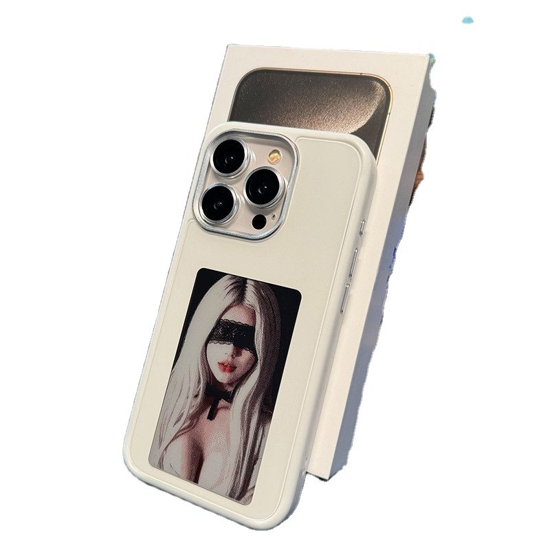 Eink Silicone E Ink Sublimation Cell Nfc AI Phone Case 16 Pro Max Case Cover 2024 Custom Designer Photo Luxury For12 13 14 15