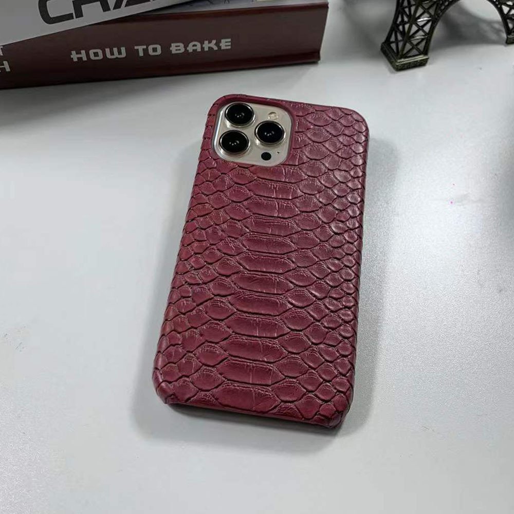 Customized niche high-end snakeskin 16 mobile phone case half-foreskin frosted mobile phone case