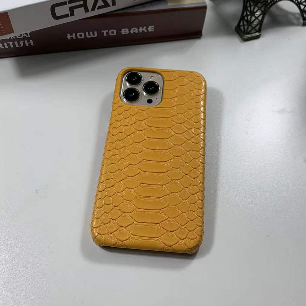 Customized niche high-end snakeskin 16 mobile phone case half-foreskin frosted mobile phone case