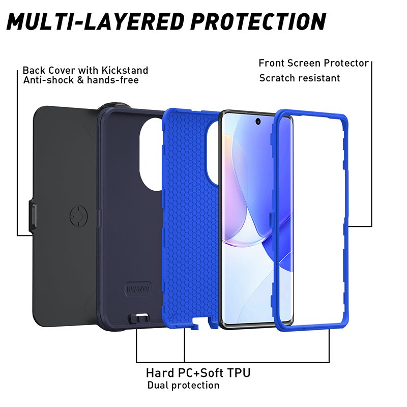 New trending product Defender Case Mobile Phone Cover For Honor 50 Huawei Nova 9 TPU+PC Shockproof Phone Case
