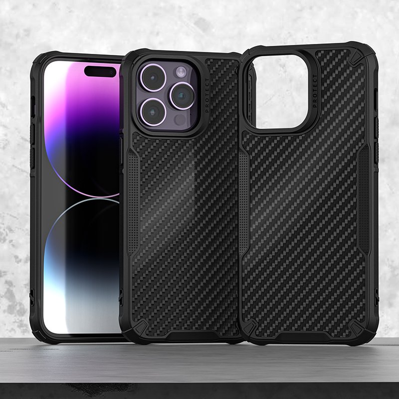 New Carbon Fiber Mobile Phone cases For Iphone 14 Pro Case For Iphone 14 Pro Max Luxury Phone Case Shockproof