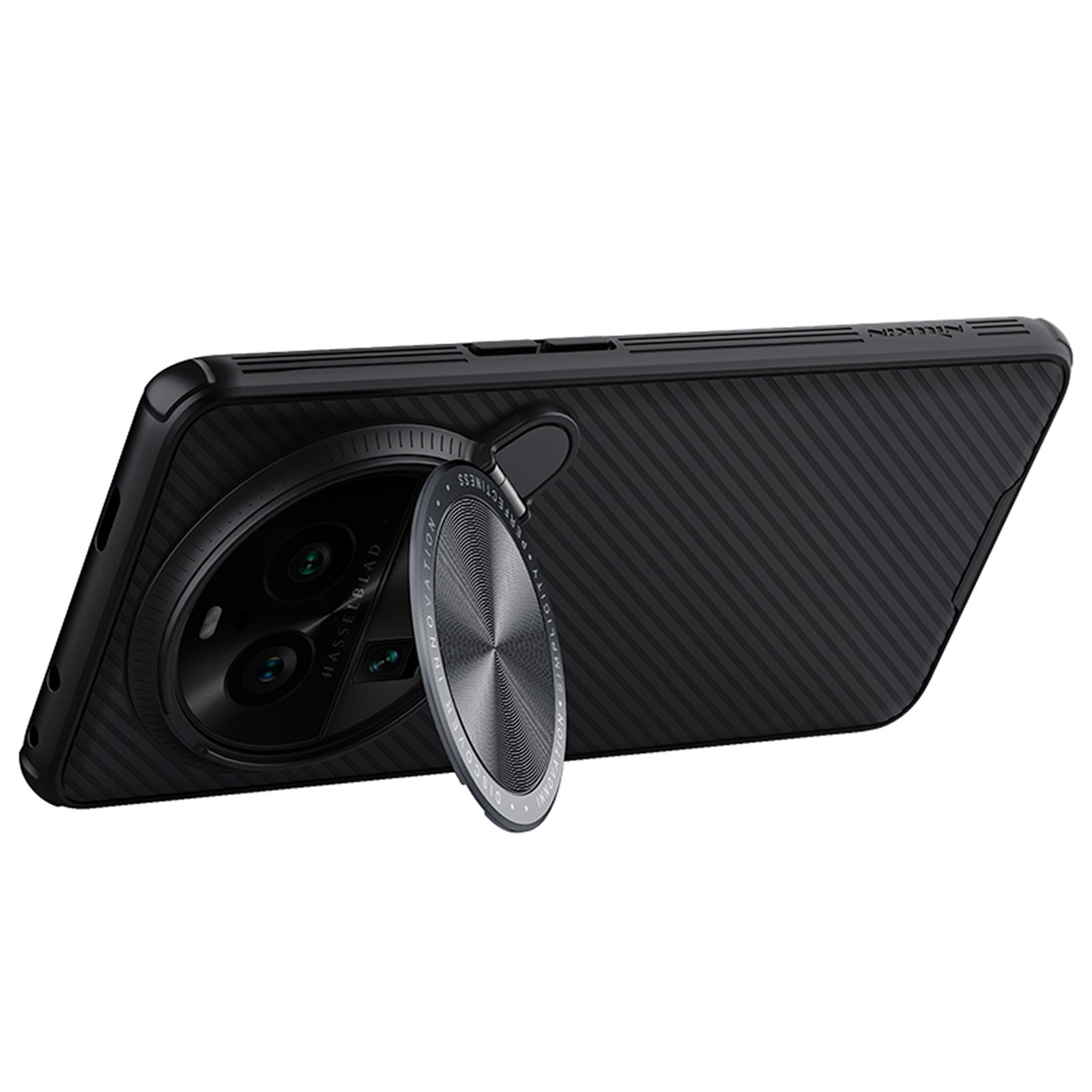 NILLKIN CamShield Prop Series phone case for Oppo Find X6 Pro Hard PC TPU Kickstand Lens Protector Back Cover