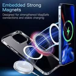 Original Quality Magnetic Wireless Charging Transparent PC Shockproof Mobile Phone Bag & Case For iPhone 13 14 15 Pro Max