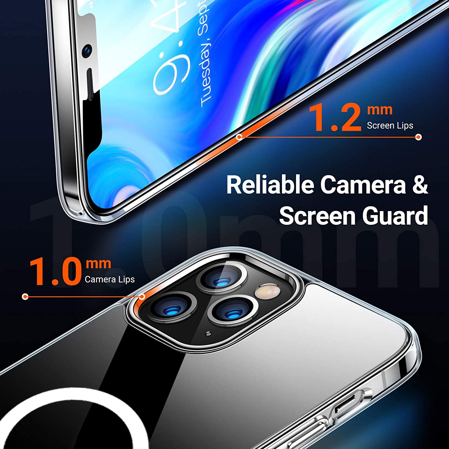 Original Quality Magnetic Wireless Charging Transparent PC Shockproof Mobile Phone Bag & Case For iPhone 13 14 15 Pro Max