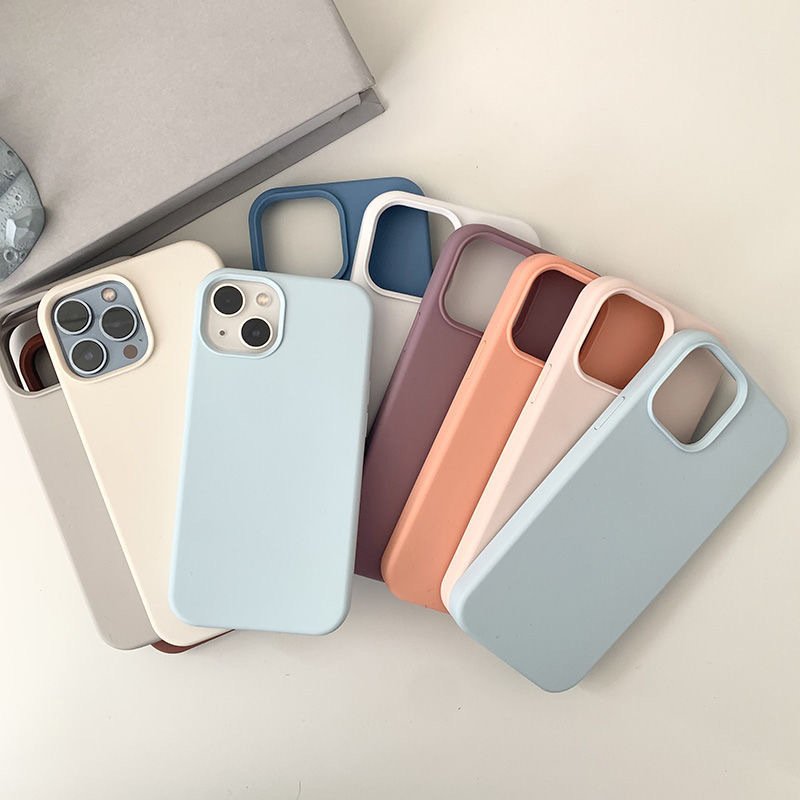 Custom Logo Silicone Phone Case For iPhone 16 with Microfiber Rubber Silicone Mobile Phone Case For iPhone 16 15 14 13 Pro Max