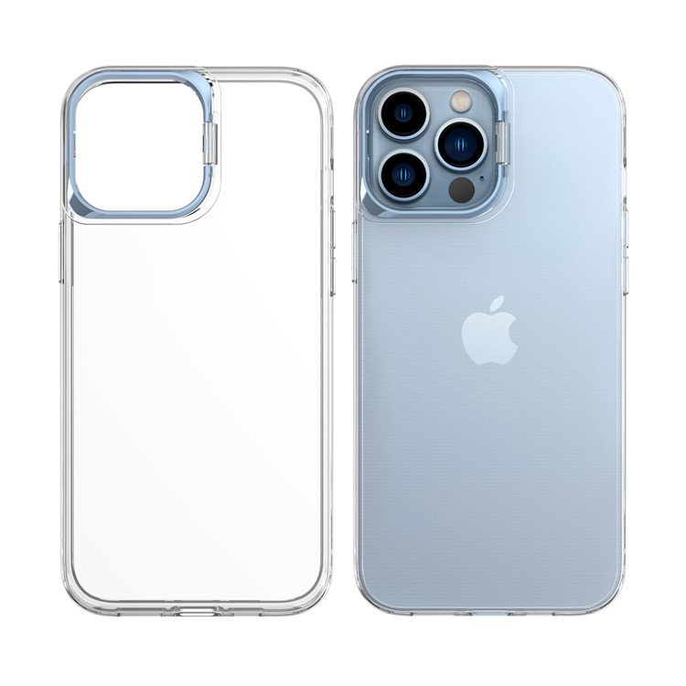 Kickstand Shockproof Transparent Cell Phone Cover For iPhone 14 Skin Luxury Clear Apple Mobile Phone Case For iPhone 13 Pro Max