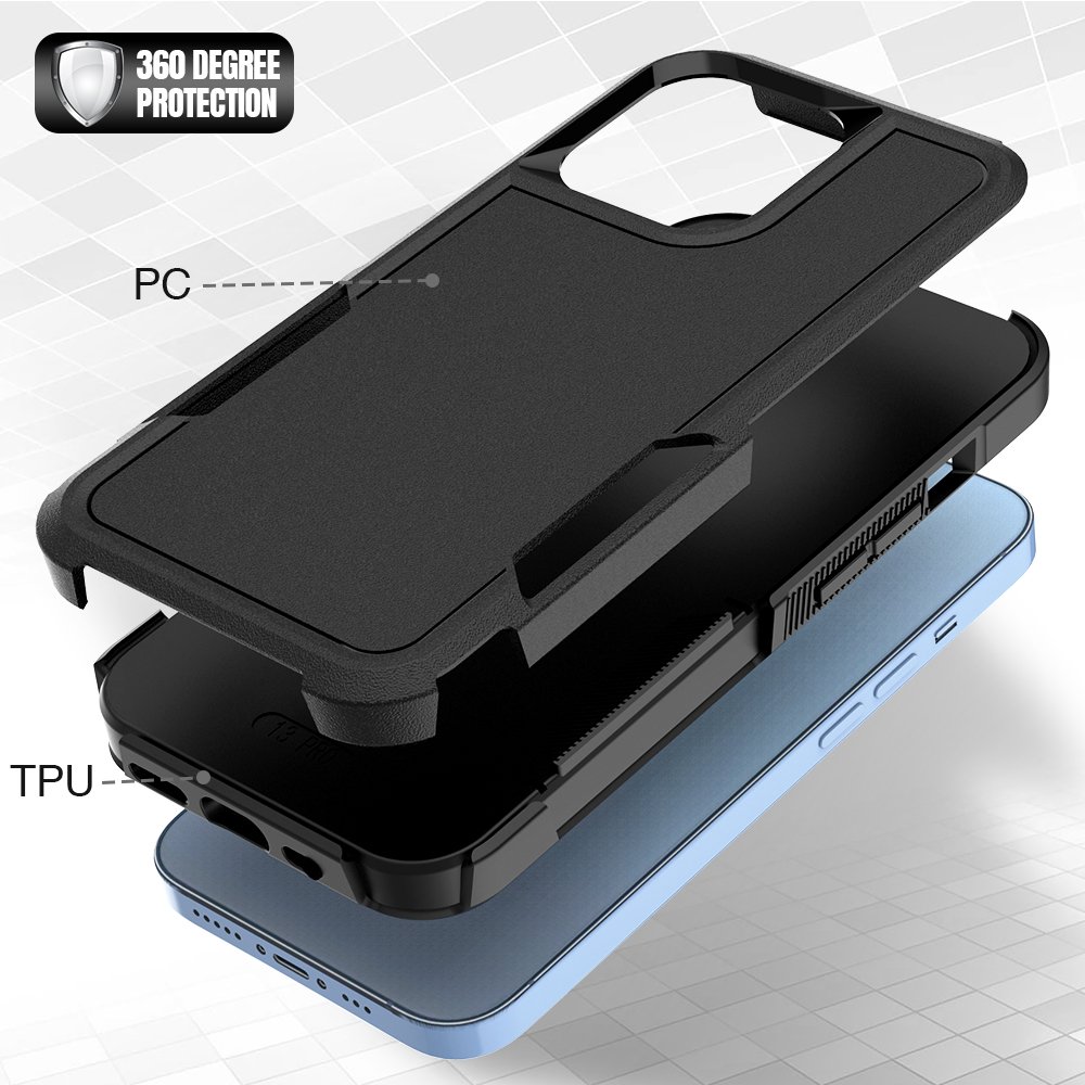 Mobile Phone Case For iPhone 12 Case Heavy Duty Shockproof Cover Full-Body Armor Protective Defender Case for iPhone