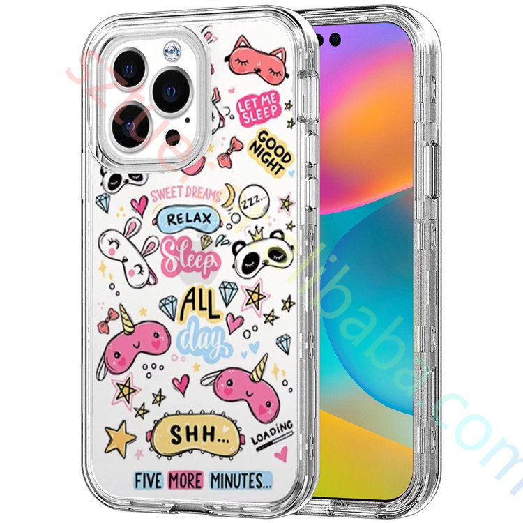 Newest Designs 3in1 Heavy Duty Full Body Protection Mobile Phone Case For Iphone 15