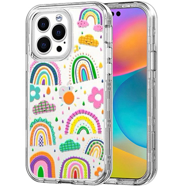 Newest Designs 3in1 Heavy Duty Full Body Protection Mobile Phone Case For Iphone 15