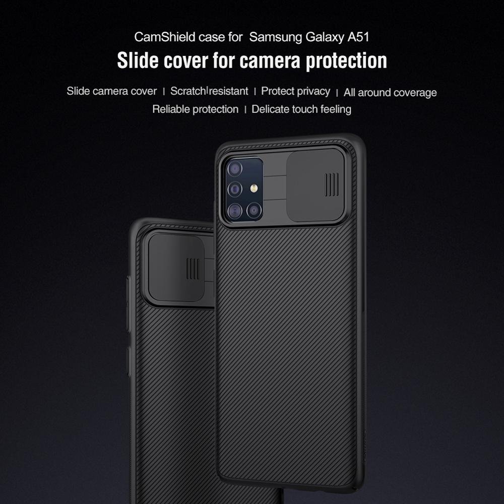 Nillkin hot sale For Samsung A51 case with sliding cover for camera protection shockproof phone case
