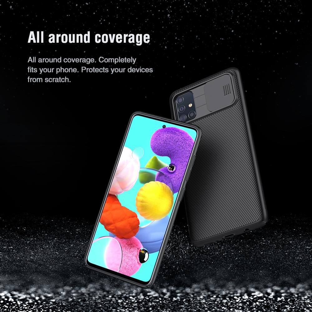 Nillkin hot sale For Samsung A51 case with sliding cover for camera protection shockproof phone case