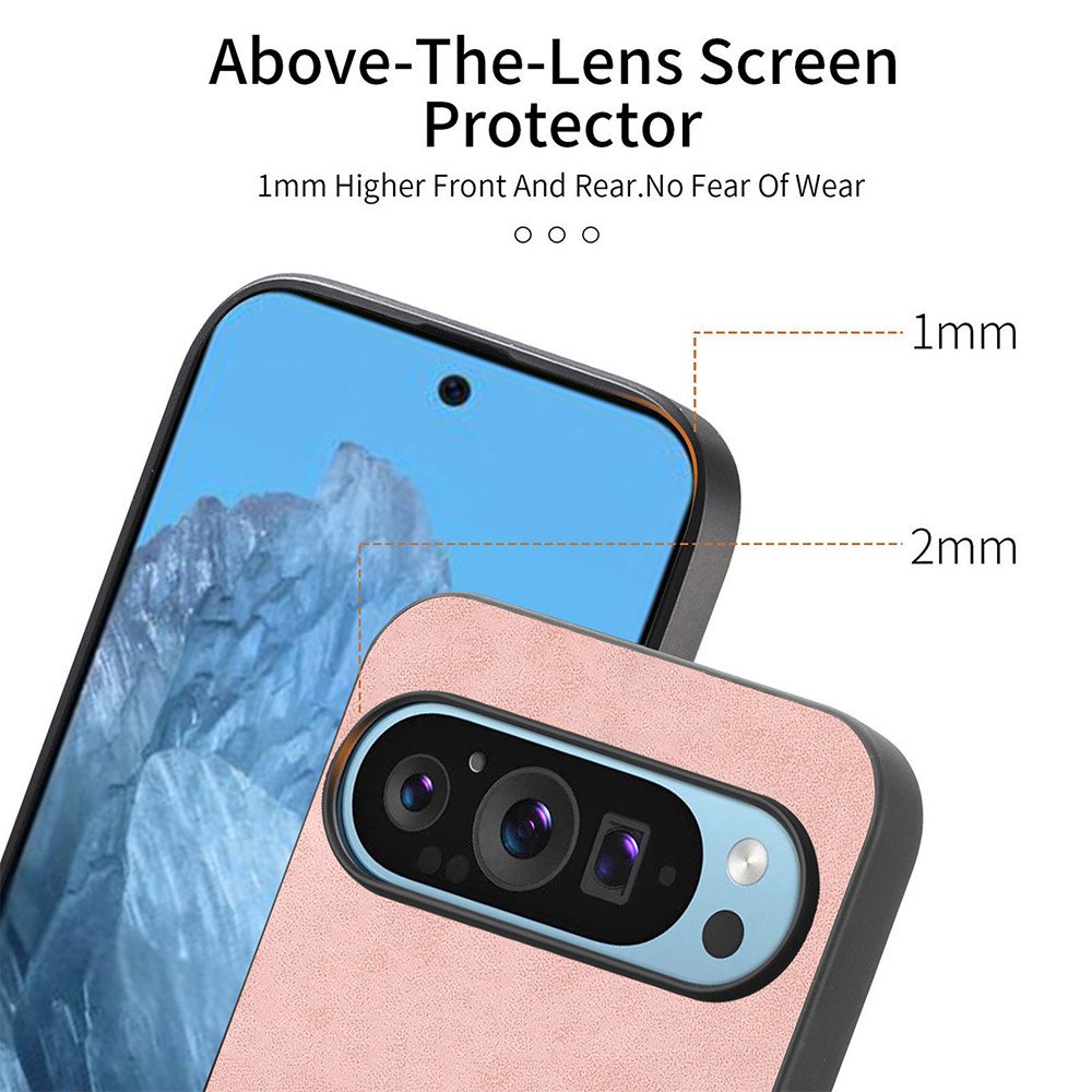 Luxury PU Leather N52 Strong Magnetic Shockproof Mobile Phone Case for Google Pixel 9 Pro