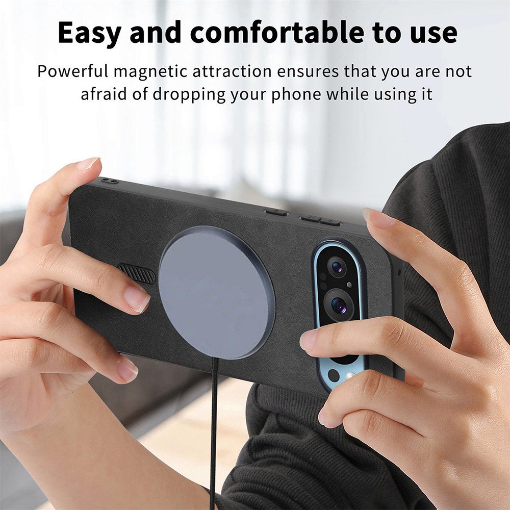 Luxury PU Leather N52 Strong Magnetic Shockproof Mobile Phone Case for Google Pixel 9 Pro