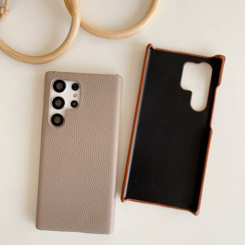 NEW Lichee Pattern PU Leather Phone Case for Samsung S23 Ultra S24 S22 Plus S21 S20 Note20 S10 High Quality Fashion Cover