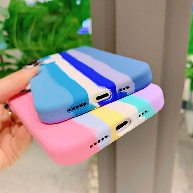 2022 Soft Rainbow IMD Printed Back Case Mobile Phone Case for iPhone 12 Pro Max
