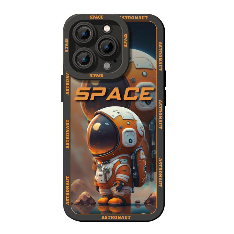 Wholesale Cartoon Frosted UV Print Space Astronaut Protect Back Cover Shockproof Phone Case For iPhone 15plus 14 13 12 mini 11