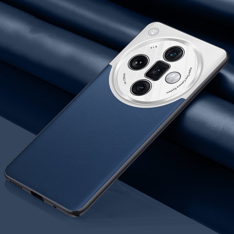 Wholesale Dropshipping For OPPO Find X7 Ultra Plain-leather All-inclusive Shockproof Mobile Phone Case