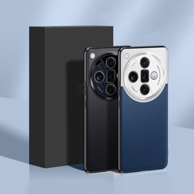 Wholesale Dropshipping For OPPO Find X7 Ultra Plain-leather All-inclusive Shockproof Mobile Phone Case