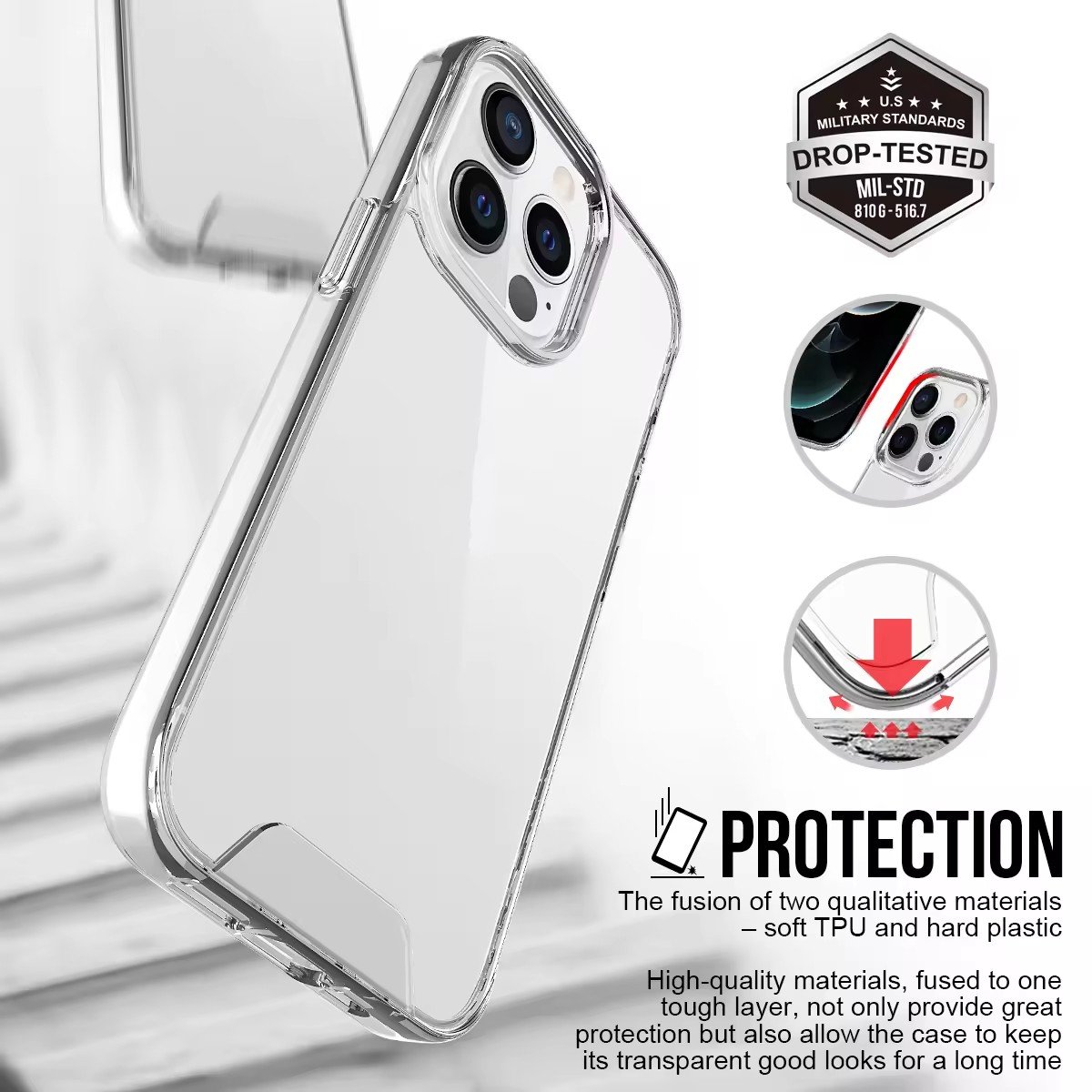 For Samsung S23 Case Drop-Resistant Transparent Clear Back Cover For iPhone 11 12 13 14 15 16 Pro Max Space Mobile Phone Case