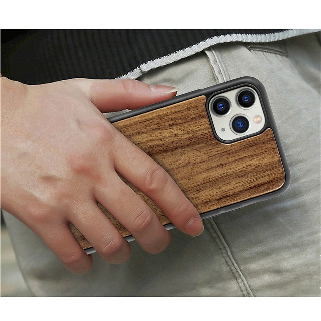 Wooden Mobile Phone Case TPU+PC Wood Case Design Natural Factory Price Customized for Iphone 14 13 12 11 Cover Case Shockproof