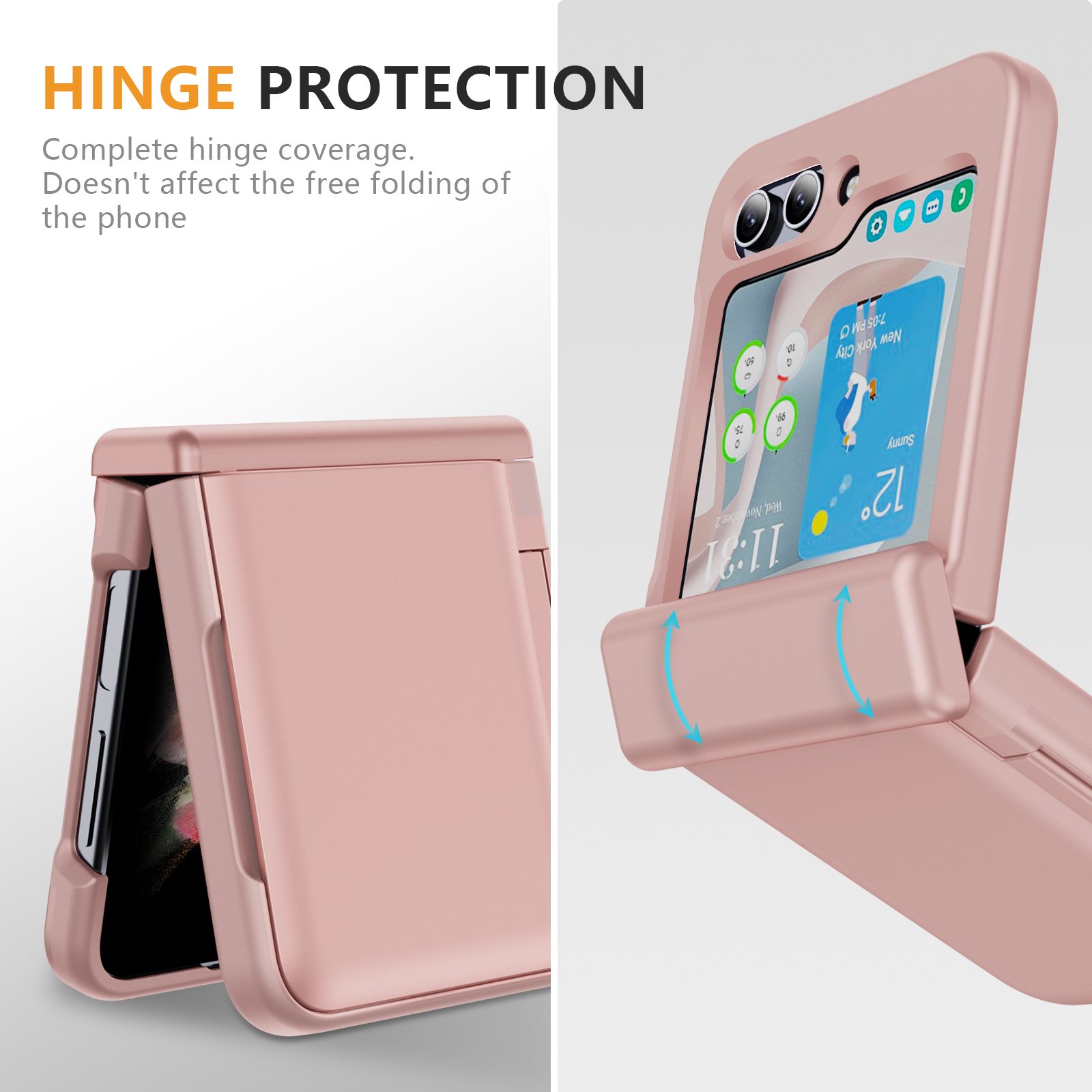Shockproof Anti-fall TPU PC Mobile Phone Case with Card Holder Credit card Wallet Back Cover For samsung Z-flip5