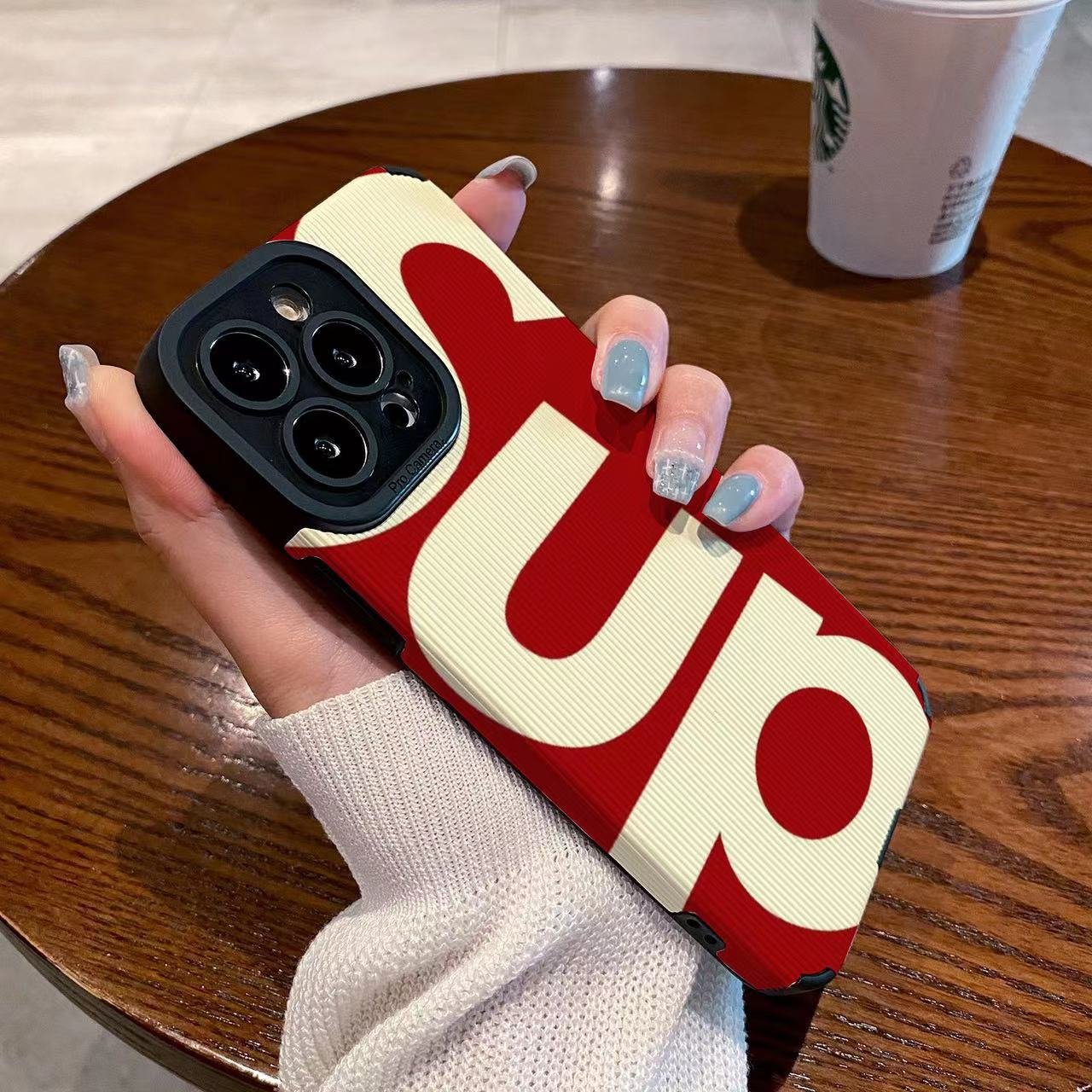 New Red base SUP Phone Case For iPhone 14 15 Pro Max 13 12 7 8 15 Plus trending Feather Soft TPU For iPhone 14