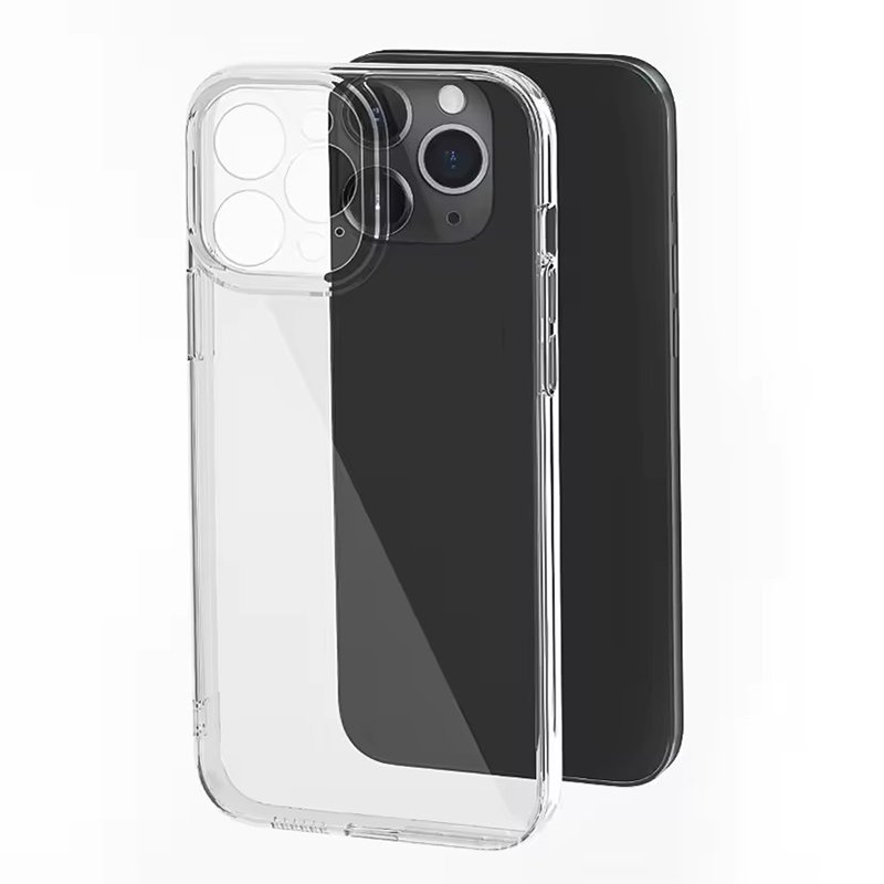 New Arrivals High Transparent Clear Shock Soft TPU 1.5mm Hard PC Cell Phone Case For Phone 15 14 13 16 Pro Max Back Cover