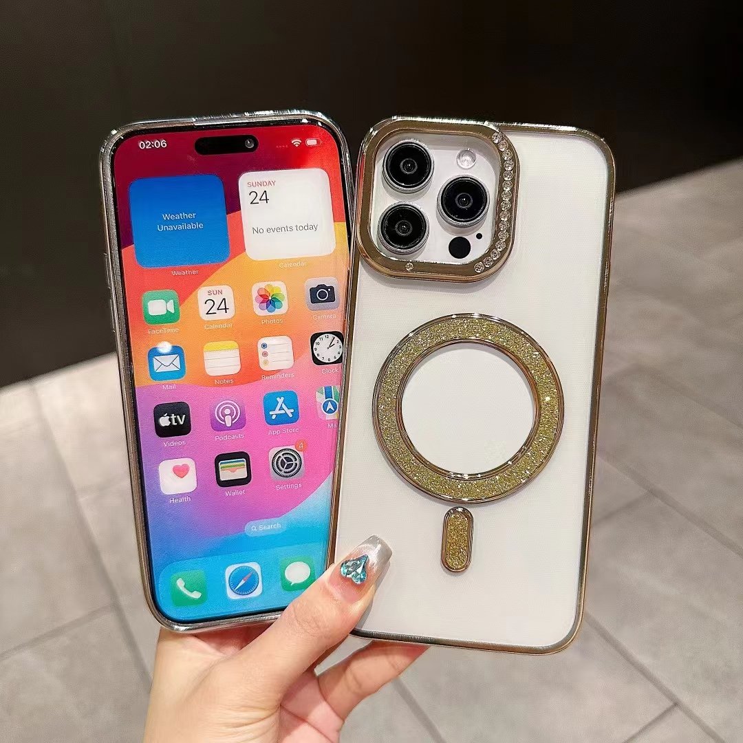 New Design Case For Samsung S24 Ultra Silicone With Lens Film Magnetic Protection Phone Case For Samsung S23 Ultra Case