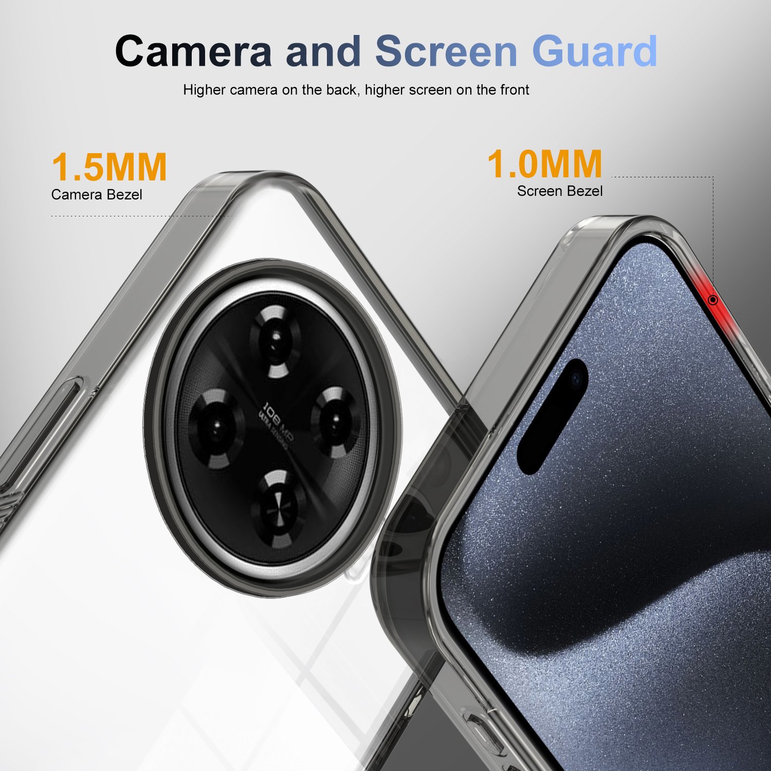 Mobile Phone Case Transparent Hybrid Acrylic +TPU 2.5MM for Tecno Spark 20 Pro + Spark Go 2024 Go 2023 Clear Phone Back Cover