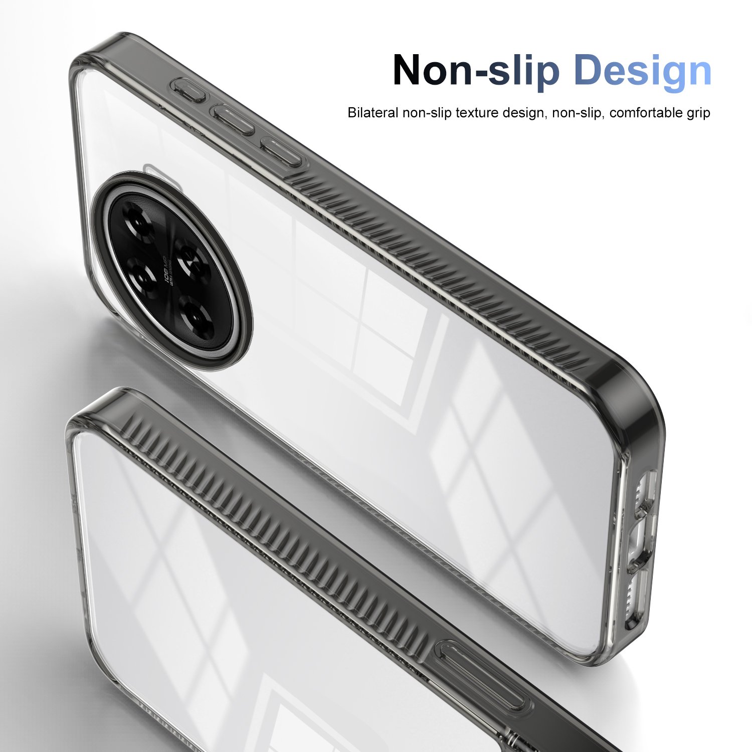 Mobile Phone Case Transparent Hybrid Acrylic +TPU 2.5MM for Tecno Spark 20 Pro + Spark Go 2024 Go 2023 Clear Phone Back Cover