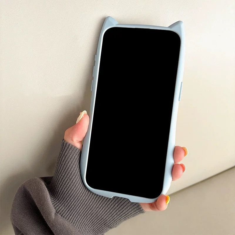Cute Cat Transparent Mobile Phone Case for iPhone X XR 11 12 13 14 15 15pro 15 PM Clear Cat Cases