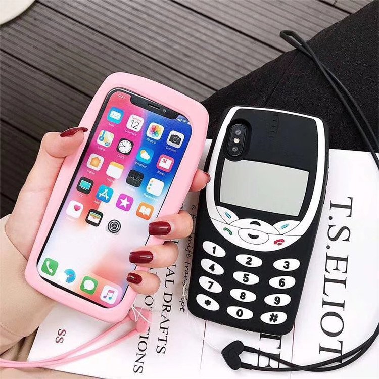 Hot Sale 3D Silicone Cartoon Retro Mobile Phone Case For iPhone 14 Special Unique Back Cover for iphone 13 12 7 8 X XR XS MAX