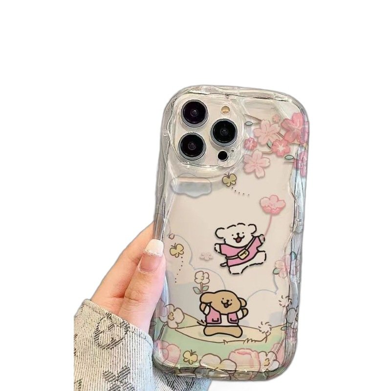 Soft Case Cartoon Case Happy Dog Creative for Iphone 11, 12, XS for Iphone 13 Pro, 14, 15, 15 Pro Max, Mobile Phone Cases CN;GUA