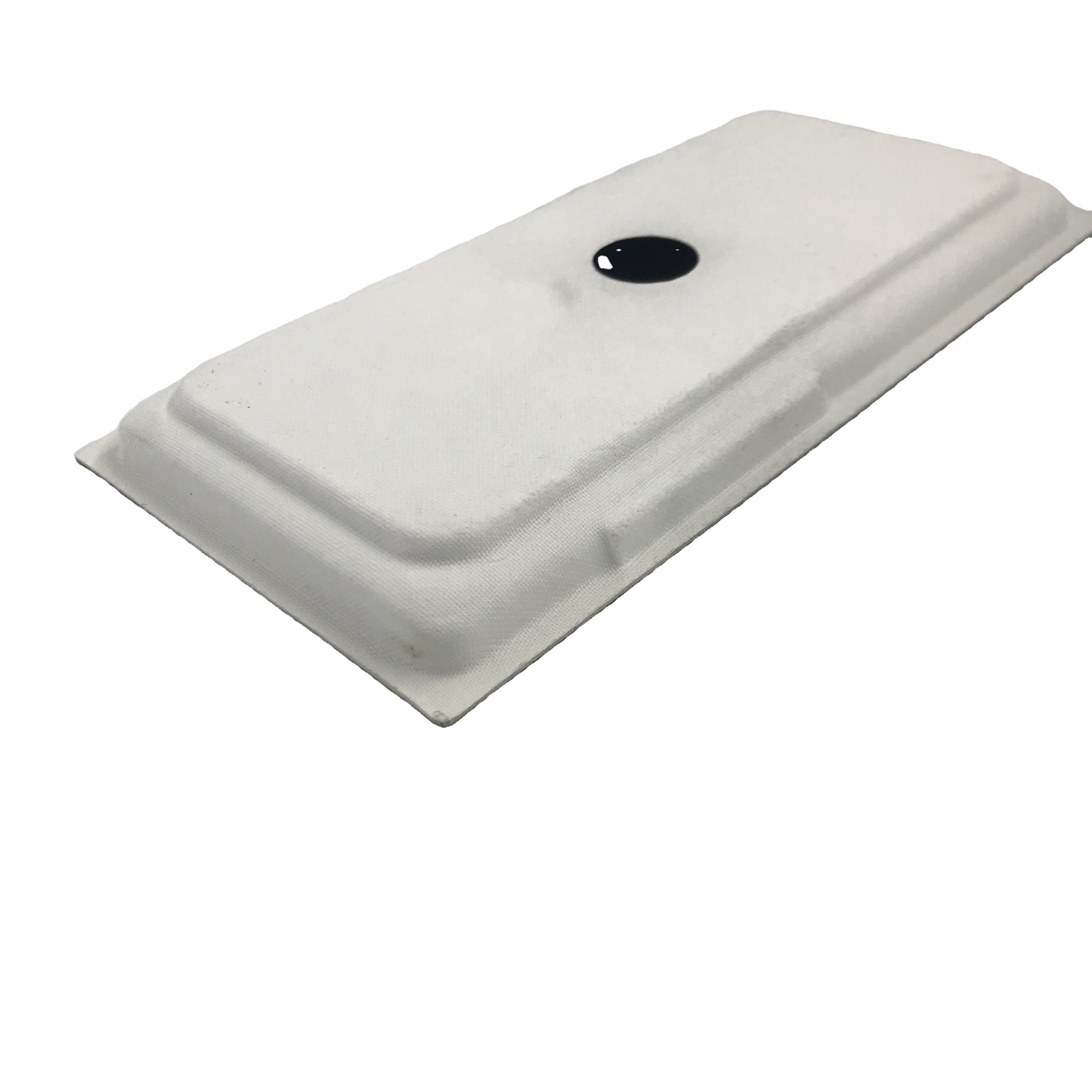 Black Environmental Friendly Recycle Material Sugar Cane Pulp Inner Paper Electronic Mobile Cell Phone Molded Shape Case Tray