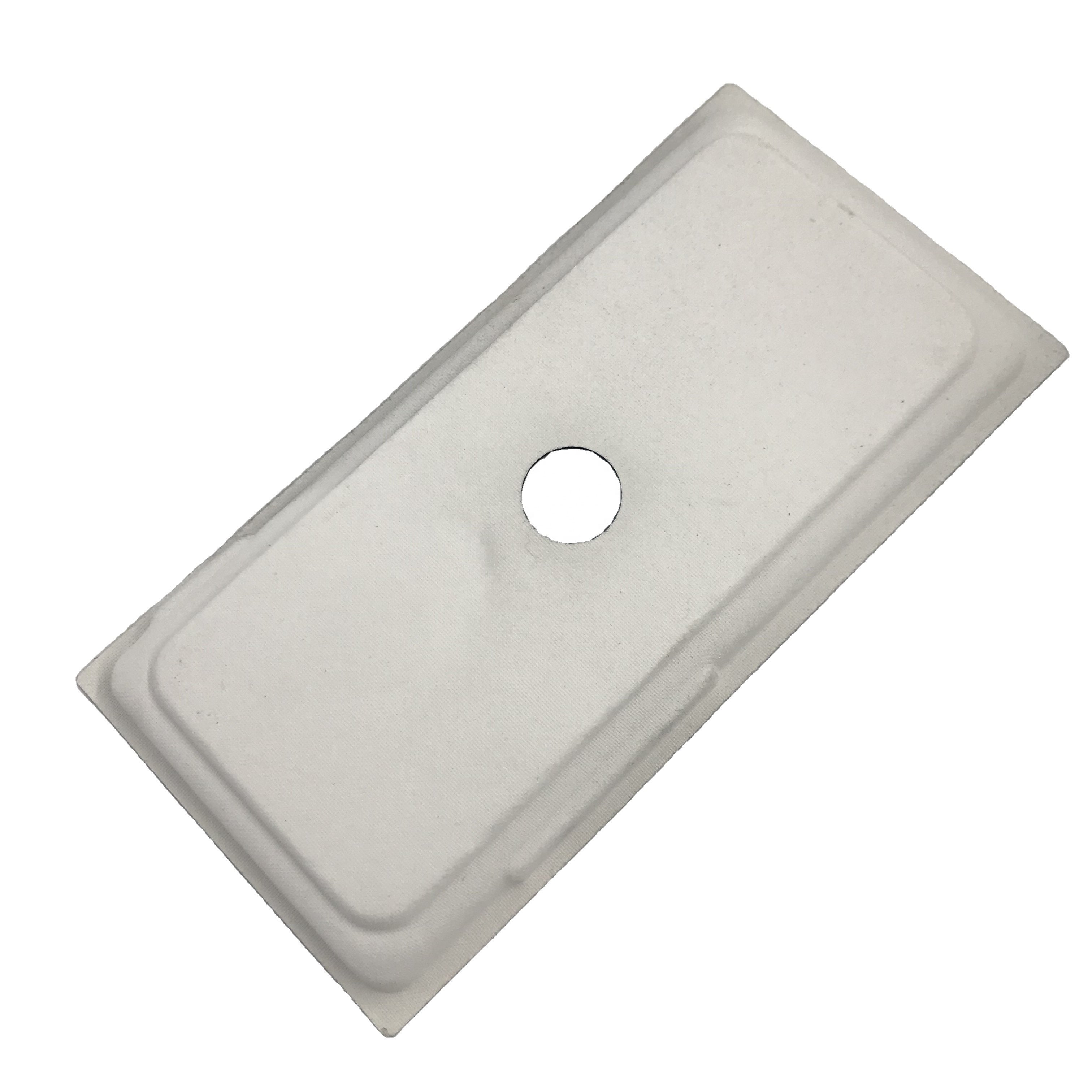 Black Environmental Friendly Recycle Material Sugar Cane Pulp Inner Paper Electronic Mobile Cell Phone Molded Shape Case Tray