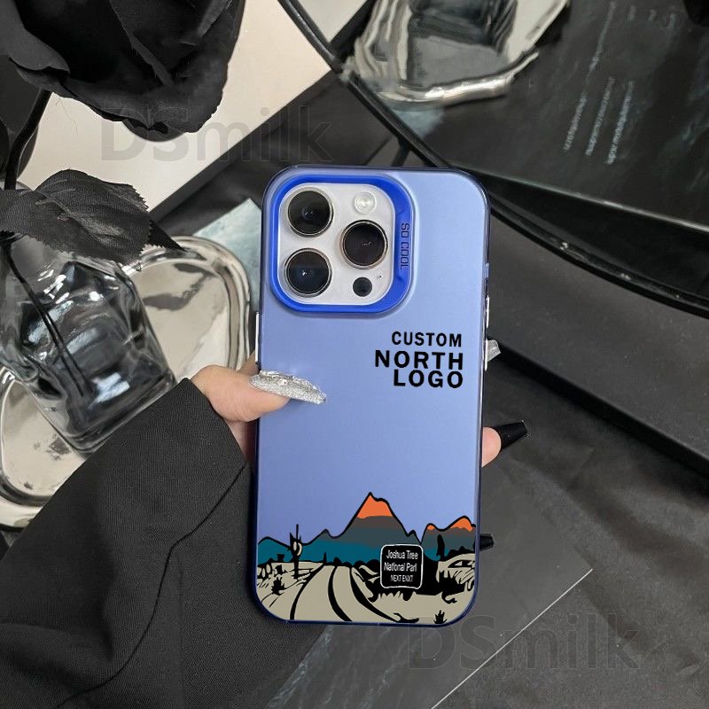 ROAD Mountain Phone Case for iPhone 15 14 13 Pro 12 11 Pro Xs X XR Max 8 7 SE Aurora Hard TPU + PC Cases Back Cover
