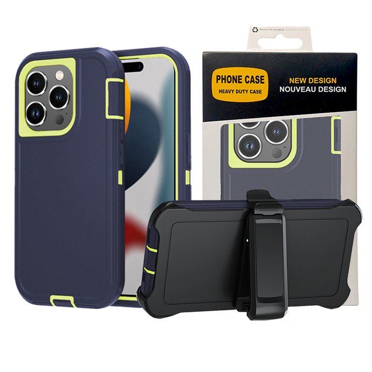 Defend Series Hybrid Heavy Duty Shockproof Armor Phone Case For iPhone 15 16 Pro Max 14 13 12 11 X XR XSmax 7 8
