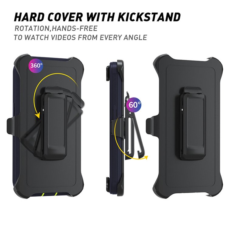Defend Series Hybrid Heavy Duty Shockproof Armor Phone Case For iPhone 15 16 Pro Max 14 13 12 11 X XR XSmax 7 8