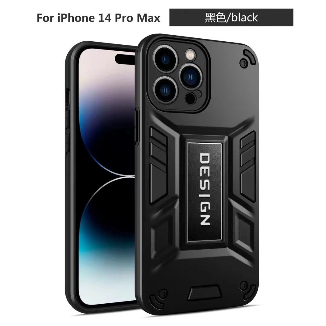 2023 New Case PC + TPU Mobile Phone Case for iPhone 2in1 Hard Cover Shockproof Case for MI, Huawei and Different Mobile Phones