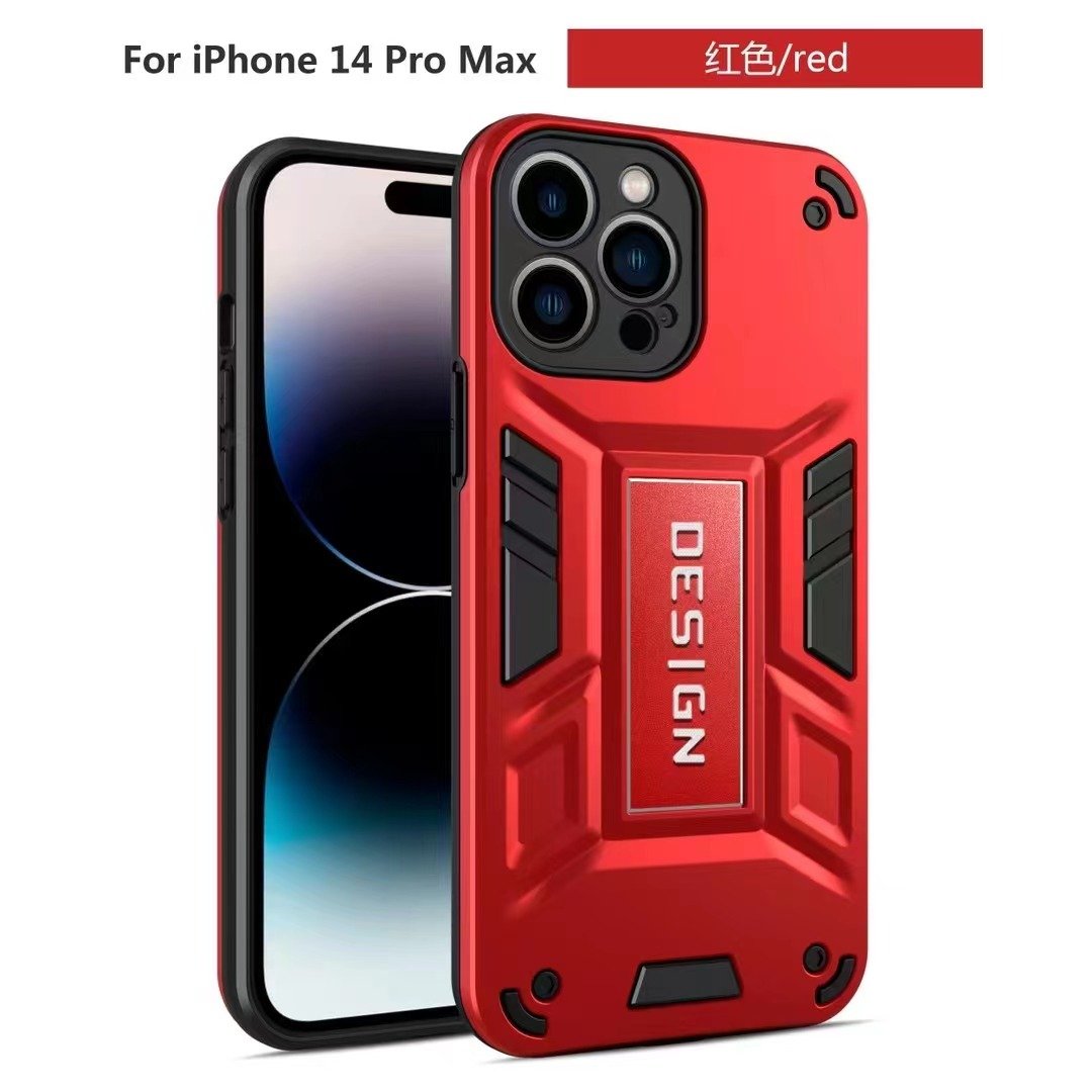 2023 New Case PC + TPU Mobile Phone Case for iPhone 2in1 Hard Cover Shockproof Case for MI, Huawei and Different Mobile Phones